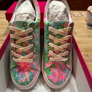 Brand new Lilly Pulitzer Abigail sneakers new. Size 8. Great buy! Price is FIRM!